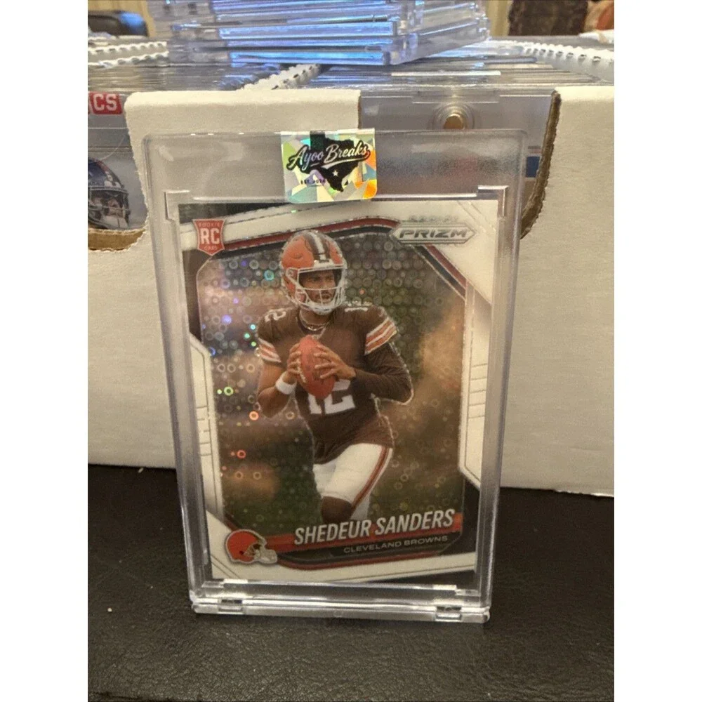 🔥🔥2025 PANINI PRIZM WHITE DISCO SHEDEUR SANDERS ROOKIE #302 BROWNS🔥🔥